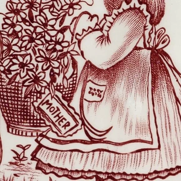 Royal Croconford Plate 1977 A Tribute to Mother All Year Long England Vintage - Picture 9 of 11